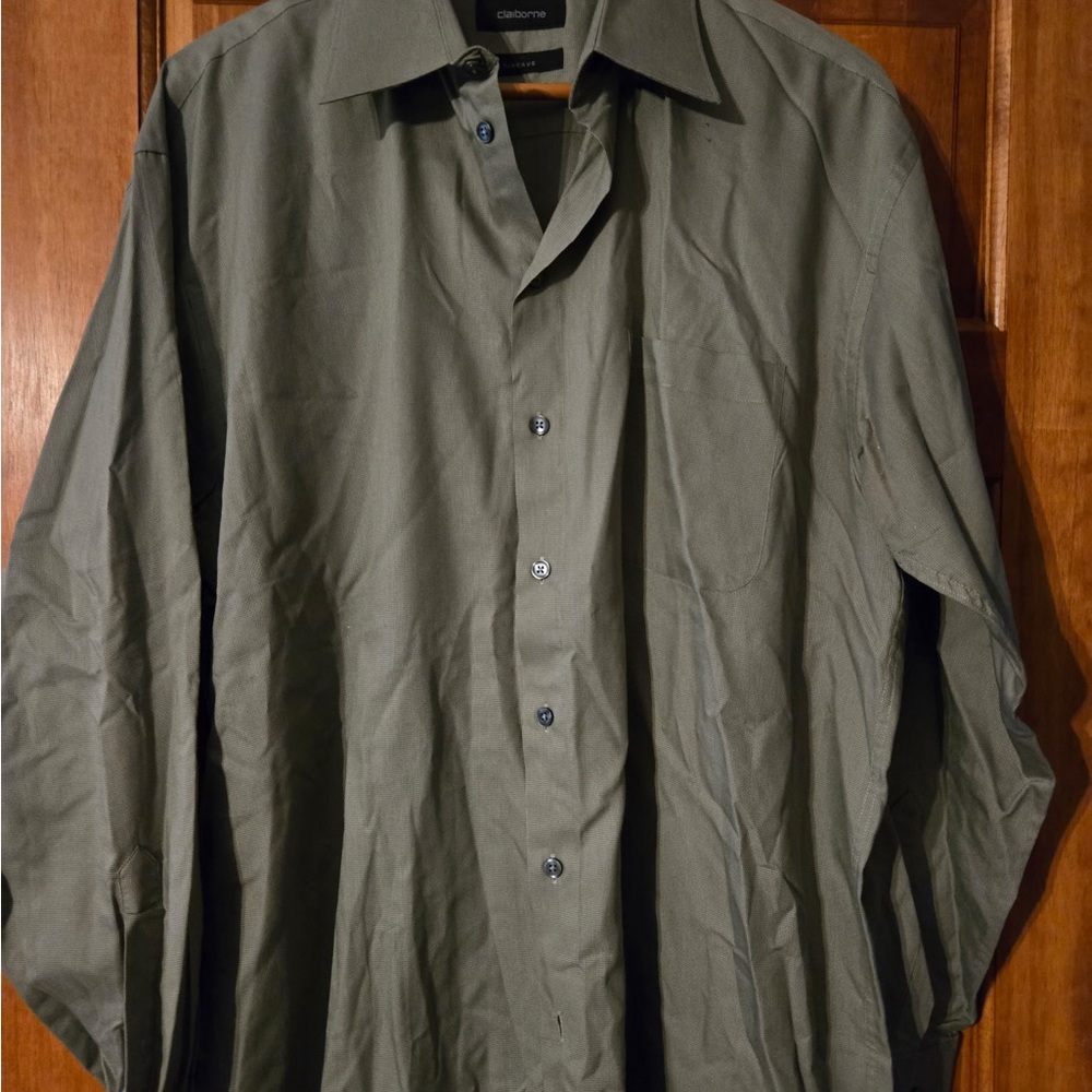 Claiborne Men's Dark Green Shirt Jacket